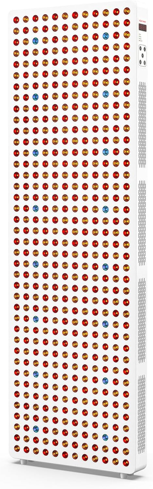Red Light Therapy Full Body Panel, 480/630/660/810/830/850/1060Nm Blue Red near Infrared Light Device with 480 Dual Chip Clinical Grade Leds, Remote Control, Timer for Face, Body, BO-2400