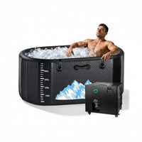 Cold Plunge Tub Built for Athletic Recovery, 248 Gallon Capacity, 1HP Chiller, Water Treatment Kit