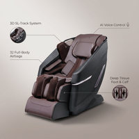 Full Body Massage Chair Zero Gravity 3D Shiatsu Recliner Sl-Track Heat, AI Voice — infographic