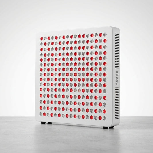 Red Light Therapy Panel Device – Large Panel, 660Nm Red & 850Nm near Infrared Light Therapy, LED Light Therapy Lamp, 200 Leds, Timer, Hanging Kit Included – HG1000 — Studio Shot