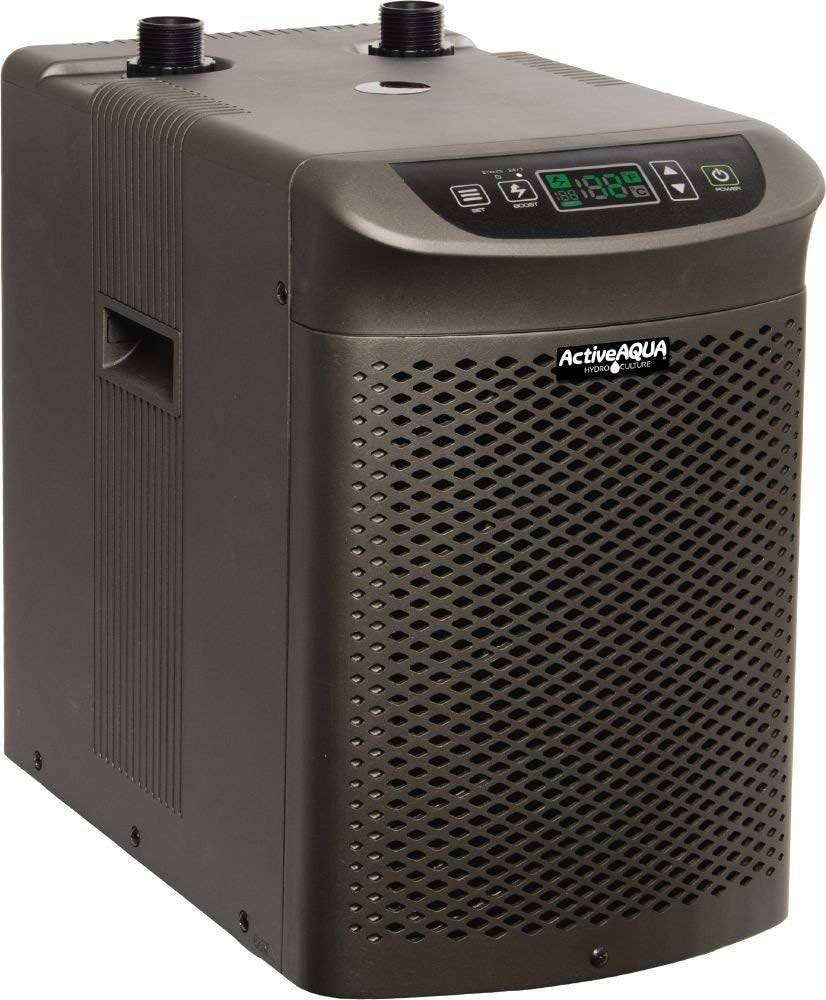 Active Aqua 0.5 HP Water Chiller with Boost | Cold Plunge & Ice Bath Cooler | Rapid Digital Temp Control | Fresh & Salt Water, Hydroponics, Aquariums | 90–172 Gal (1 HP)