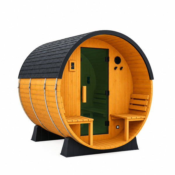 4–6 Person Outdoor Barrel Sauna